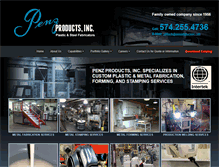 Tablet Screenshot of penzproductsinc.com